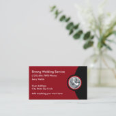 Professional Welding Services Business Card (Standing Front)