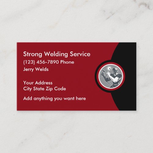 Professional Welding Services Business Card
