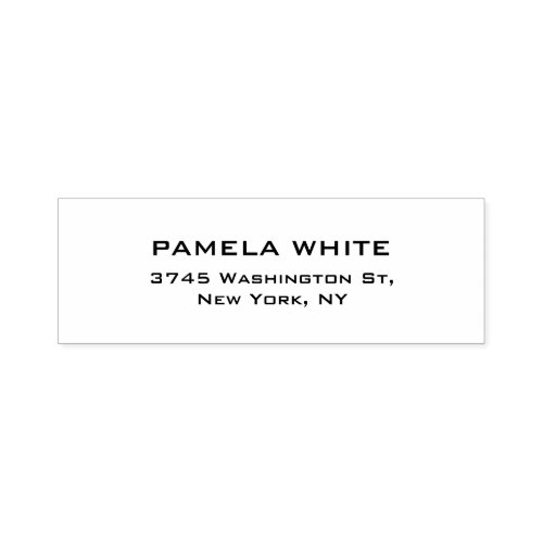 Professional White Background Simple Plain Elegant Self_inking Stamp