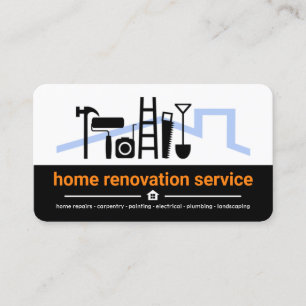 Professional White Black Layers Construction Business Card