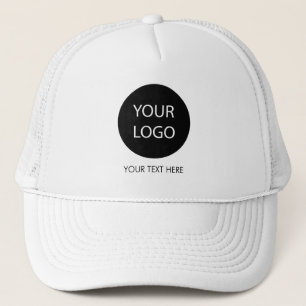 Professional White Custom Company Logo Business Trucker Hat