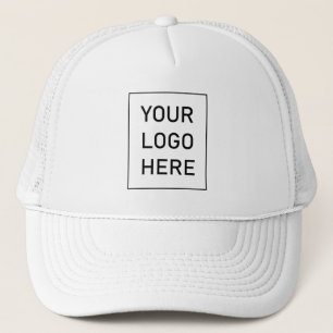 Professional White Custom Company Logo Business Trucker Hat