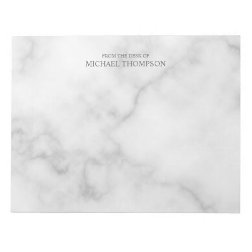 Professional White Marble Notepad