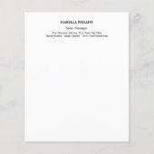 Professional White Minimalist Plain Creative (Front)