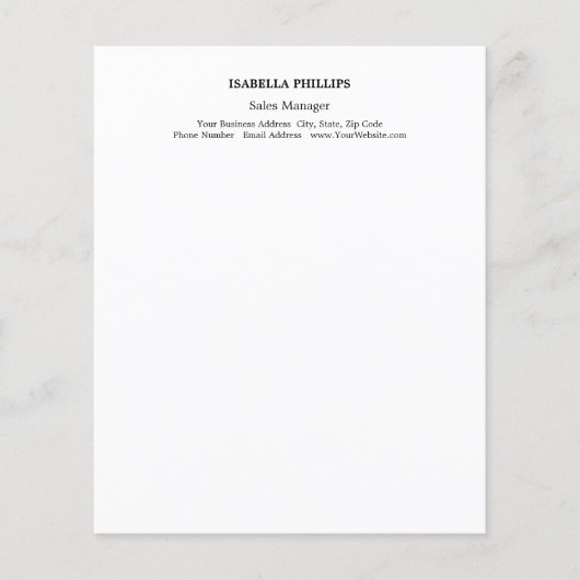 Professional White Minimalist Plain Creative (Front)