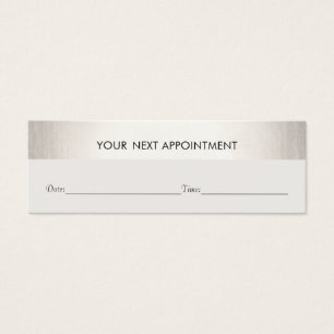 Professional White Modern Silver Appointment
