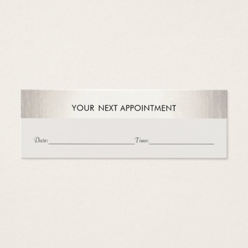 Professional White Modern Silver Appointment