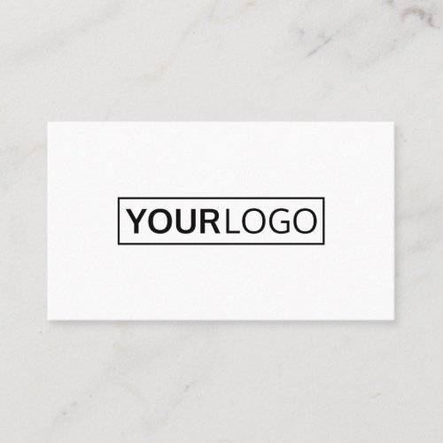 Professional white or any color custom logo business card