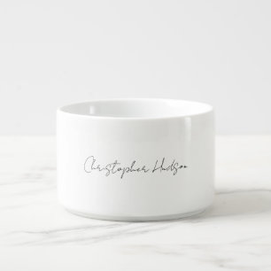 Professional White Plain Creative Chic Calligraphy Bowl