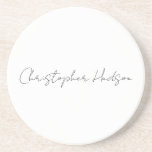 Professional White Plain Creative Chic Calligraphy Coaster