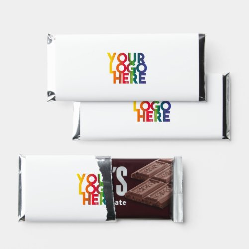 Professional White Simple Business Logo Hershey Bar Favors