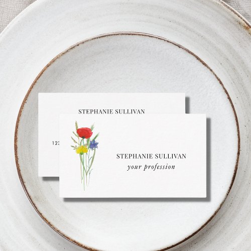 Professional Wildflower  Business Card