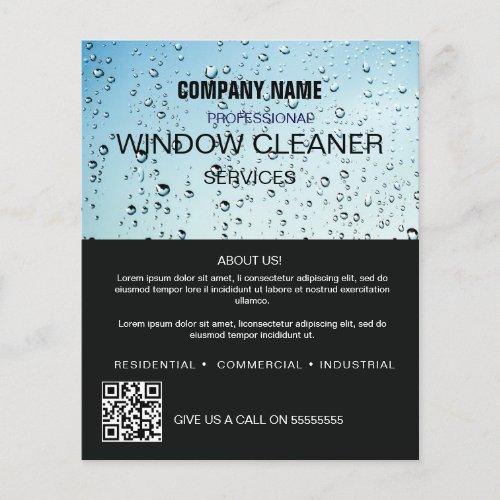 Professional WINDOW Clean Service Custom Business  Flyer