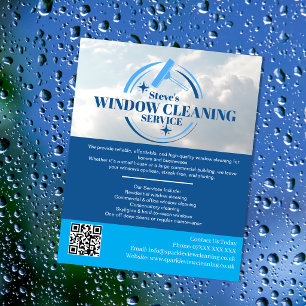 Professional WINDOW Clean Service Custom Business  Flyer