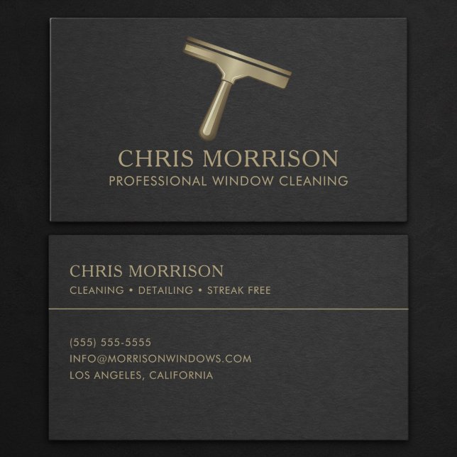 Professional Window Cleaning Business Card (Creator Uploaded)
