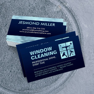 Professional Window Cleaning Services Business Card