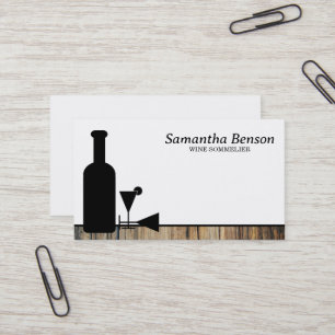 Professional Wine Stain Wine Glass Wine Sommelier Business Card