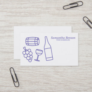 Professional Wine Stain Wine Glass Wine Sommelier Business Card