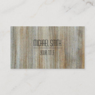 Professional Wood Grain Look #15 Business Card