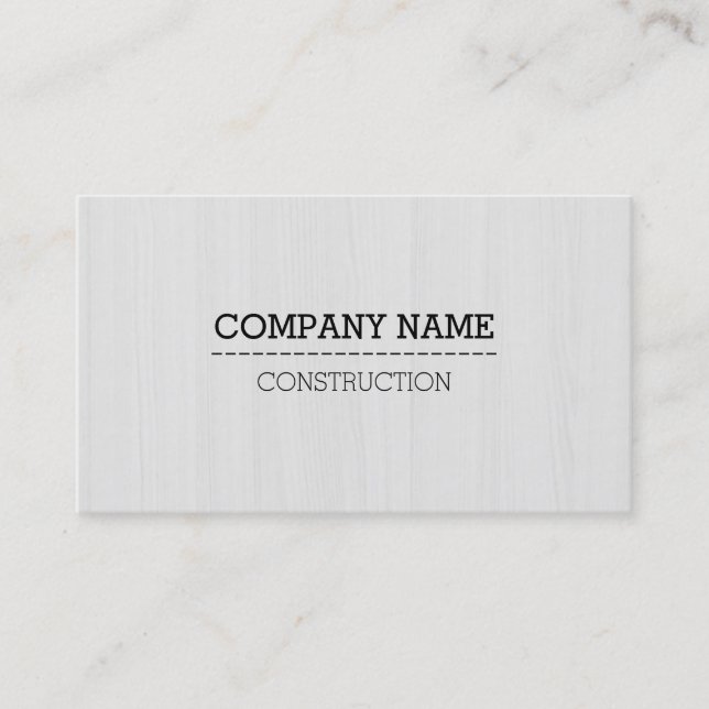 Professional Wood Grain Look #5 Business Card (Front)