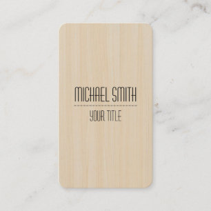 Professional Wood Grain Look #8 Business Card