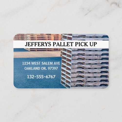 Professional Wood Pallet Business Card