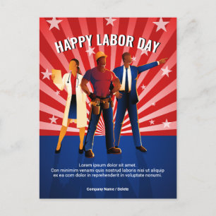 Professional Workers American Insignia Holiday Postcard