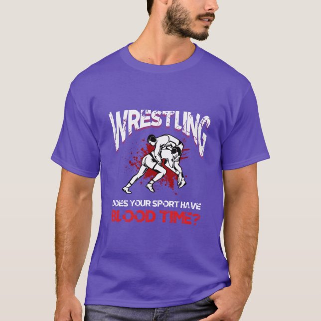 Professional Wrestling Athlete Wrestler Sport vint T-Shirt (Front)