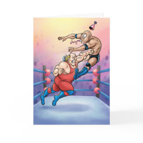 Professional Wrestling Hit Birthday Card