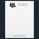 Professional Writer | Vintage Typewriter Symbol Letterhead<br><div class="desc">Professional Writer | Vintage Typewriter Symbol</div>
