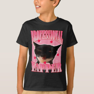 Professional Yapper Cat Funny Oddly Specific Dank T-Shirt