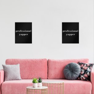 Professional Yapper Shirt – Funny Mom Gift Wall Art Sets