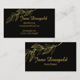 Professional yet Elegant Classic Black Gold Nature