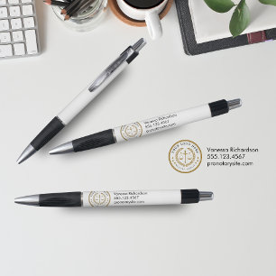 Professional Your Business Logo Notary Public Pen