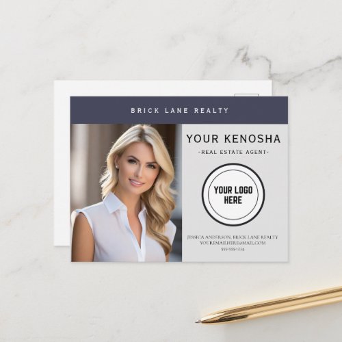 Professional Your City Real Estate Agent  Postcard