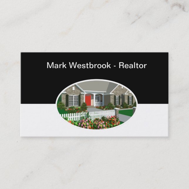 Professionally Designed Real Estate Agent Business Card (Front)