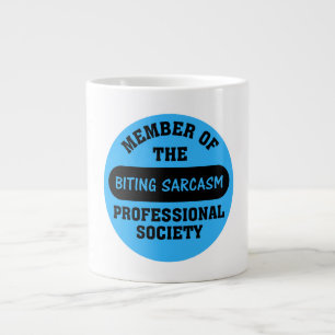 Professionally trained to make sarcastic comments large coffee mug