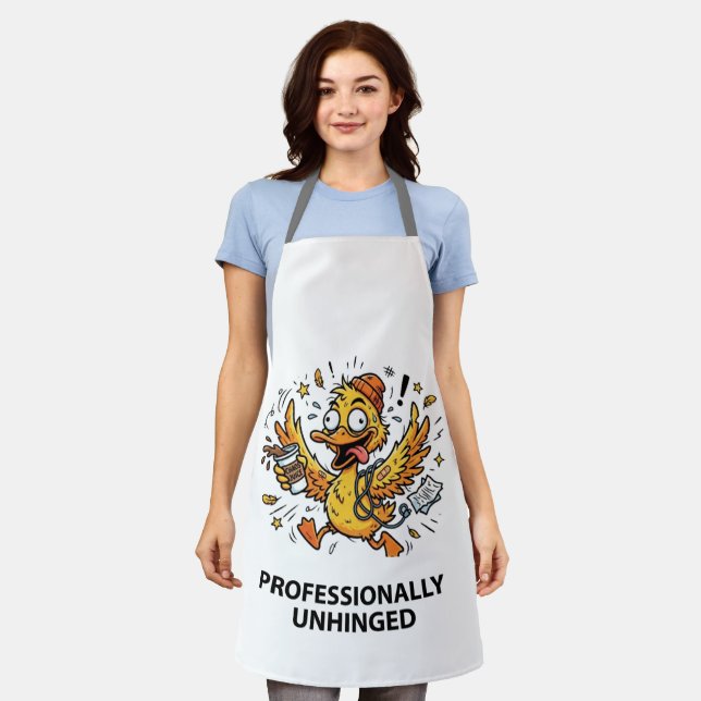 Professionally Unhinged Duck Apron (Worn)
