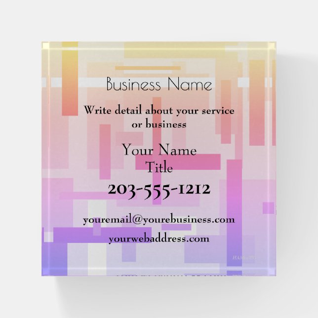 Professional's Promo Paper Weight   - HAMbyWG (Front)