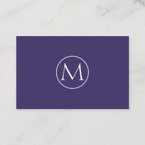 Professionelle Minimal Monogramm Visitenkarte Business Card