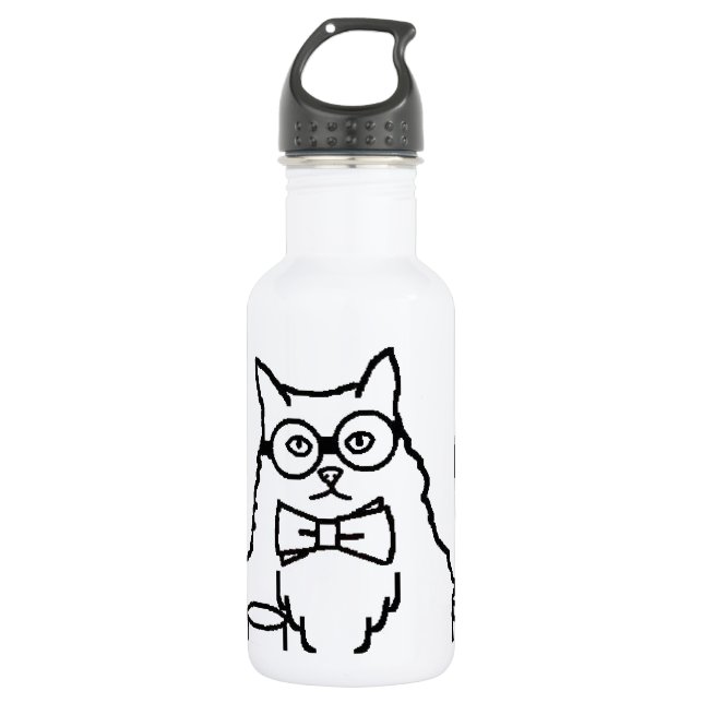 Professor Cat Water Bottle (Front)