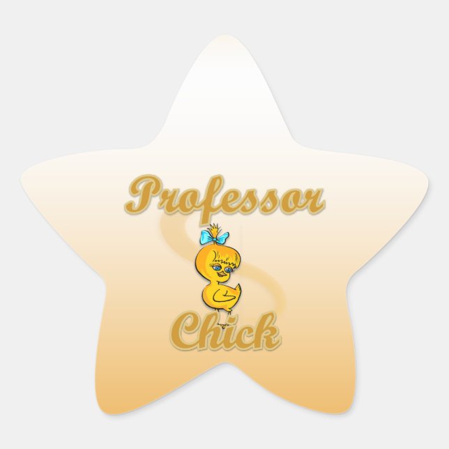 Professor Chick Star Sticker (Front)