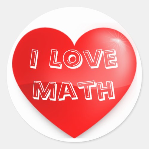 Professor Christys I Love Math Sticker