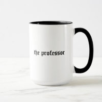 Professor cool, edgy gift mug