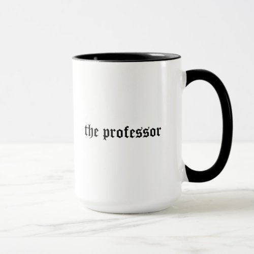 Professor cool edgy gift mug