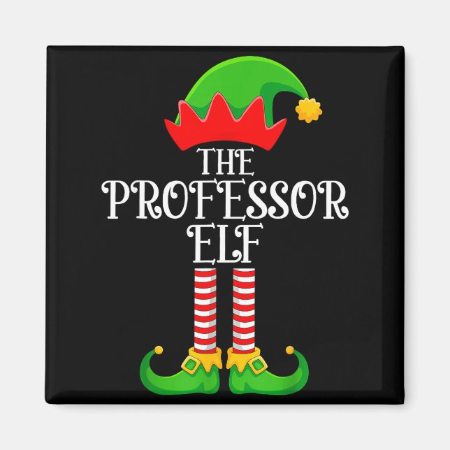 Professor Elf Christmas Family Matching Funny Love Magnet (Front)