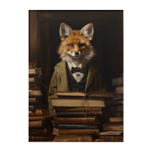 Professor Fox Acrylic Print (Front)