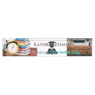 Professor in Bio-tech Acrylic Desk Name Plate