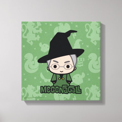 Professor McGonagall Cartoon Character Art Canvas Print