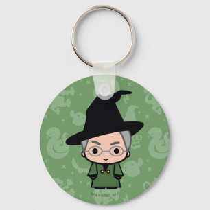 Professor McGonagall Cartoon Character Art Keychain